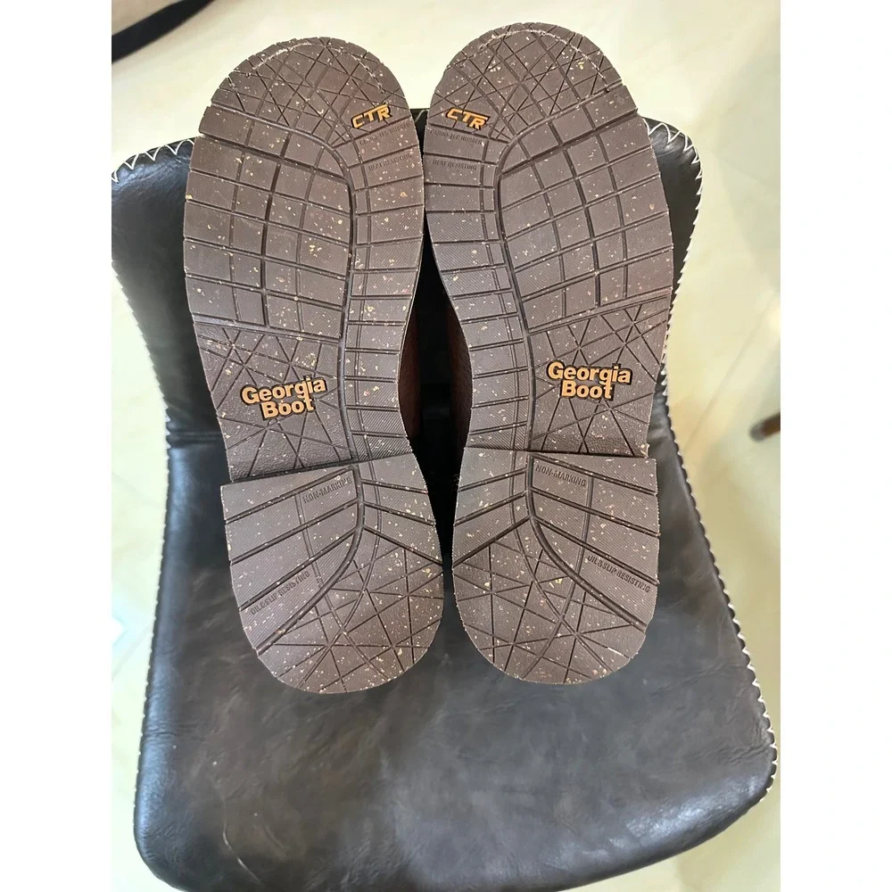 Georgia Boot GB00516 Eagle One Waterproof Pull-On‎ Work Boots Brown Leather EH